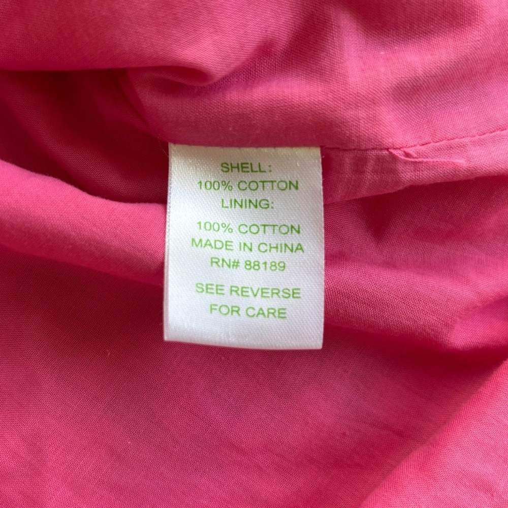 Lilly Pulitzer Marquette Crochet Shift Dress Passion Fruit Pink Size 0 - Picture 9 of 9